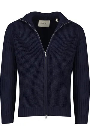 GANT Vest wol grof gebreid effen