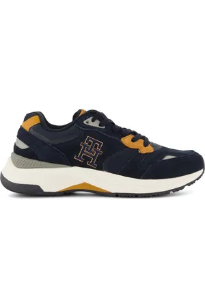 Tommy Hilfiger Sneakers blauw geprint leer
