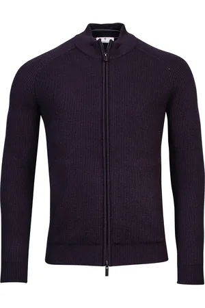Thomas Maine Vest navy opstaande kraag