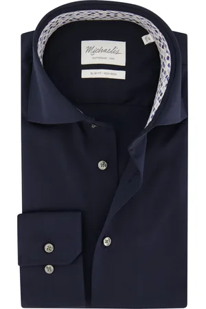 Michaelis Overhemd strijkvrij katoen slim fit