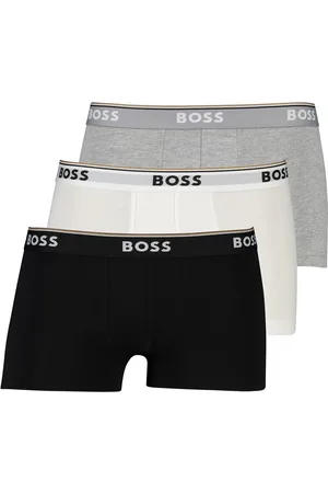 HUGO BOSS Boxershort grijs wit 3-pack