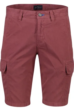 Portofino Mane Latina rode bermuda katoen slim fit