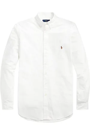 Ralph Lauren Big&Tall overhemd normale fit effen katoen lange mouwen