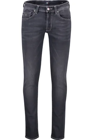 sartoria tramarossa Jeans Leonardo effen katoen slim fit