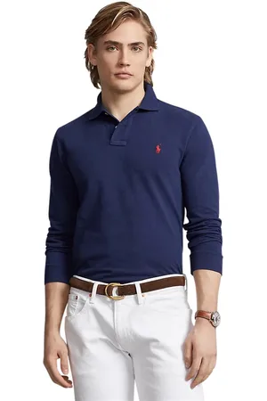 Ralph Lauren Polo lange mouw slim fit effen katoen