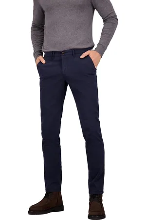 Atelier Gardeur Pantalon Seven slim Fit navy katoen