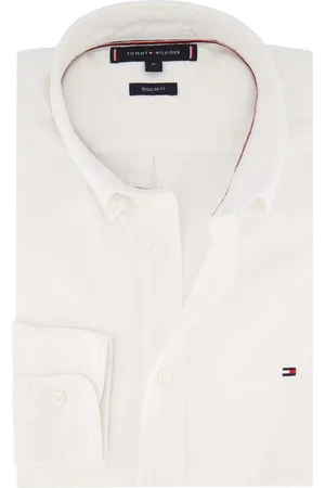 Tommy Hilfiger Overhemd effen button-down katoen