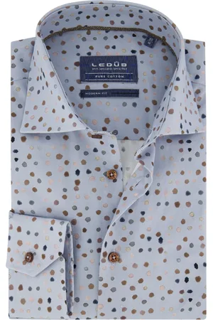 Ledub Overhemd geprint modern fit