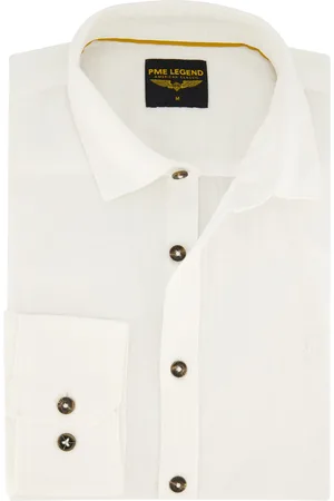 PME Legend™ Casual overhemd normale fit effen katoen