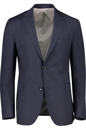 Dressler Colbert effen merinowol slim fit