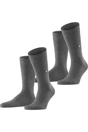 Burlington 2-pack grijze sokken katoen