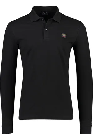 Paul &amp; Shark Zwarte polo lange mouwen