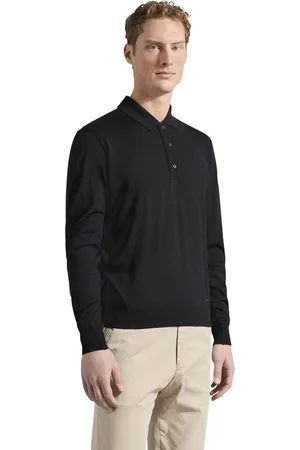 Paul &amp; Shark Merino polo lange mouw