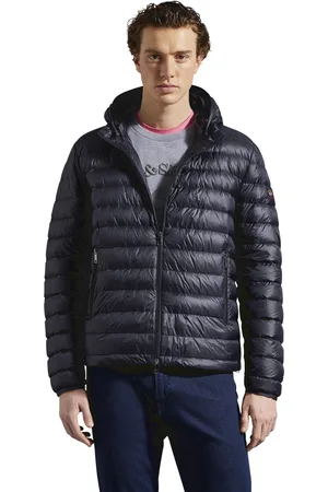 Paul &amp; Shark Donsjack navy afneembare capuchon