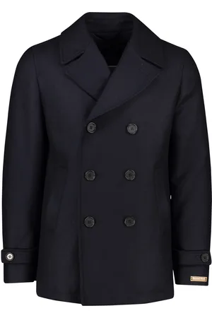 Portofino Winterjas navy uni wol normale fit