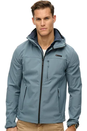 Superdry Zomerjas effen zakken slim fit