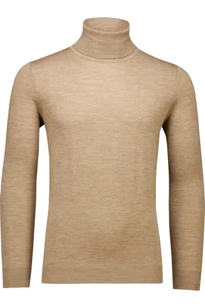 Portofino Coltrui effen beige gemeleerd slim fit