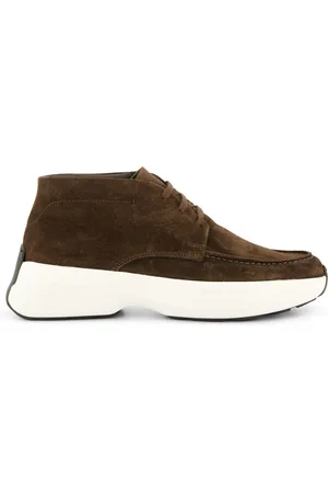 Giorgio Sneakers hoog effen suede met veters