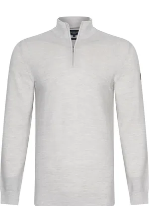 Cavallaro Napoli Half-zip pullover meriono wol slanke fit