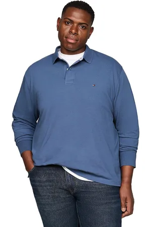 Tommy Hilfiger Big&Tall polo lange mouw effen