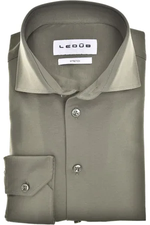 Ledub Modern Fit New overhemd mouwlengte 7 stretch