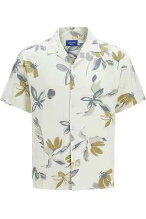 Jack&amp;jones Cloud Dancer casual overhemd korte mouw