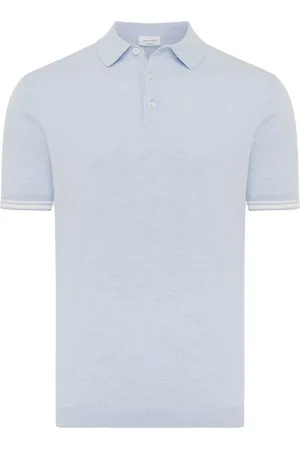 Gentiluomo Poloshirt korte mouw gemêleerd gebreid