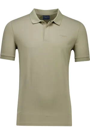Cavallaro Napoli Effen korte mouw slim fit katoen