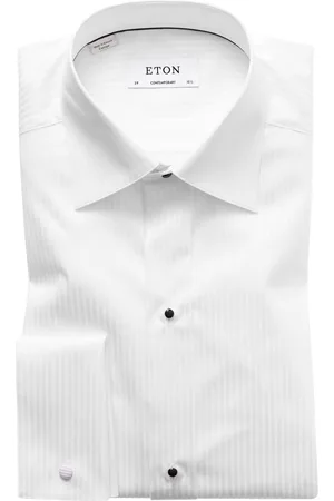 Eton Smoking shirt contemporary fit satiijnstreep