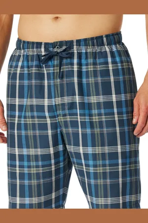 Schiesser Pyjamabroek kort navy katoen