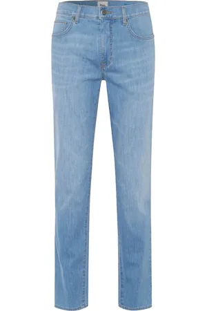 Brax Jeans blauw denim effen