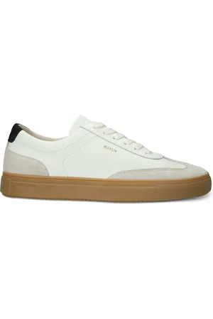 Blackstone Sneakers creme structuur veters