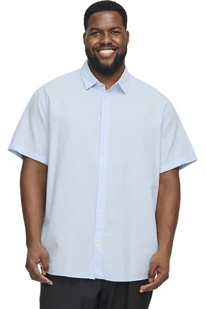 Jack&amp;jones Chambray Blue casual overhemd korte mouw
