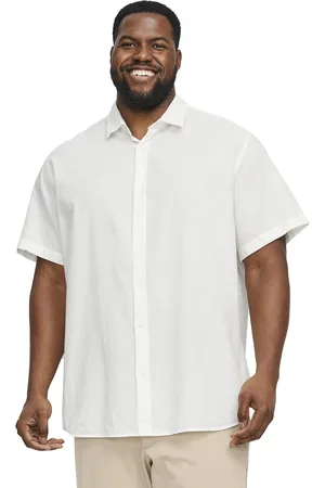 Jack&amp;jones White casual overhemd korte mouw