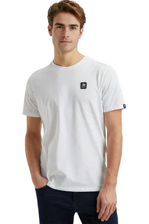 Vanguard T-shirt effen normale fit katoen