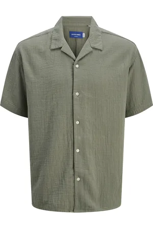 Jack&amp;jones Mulled Basil casual overhemd korte mouw