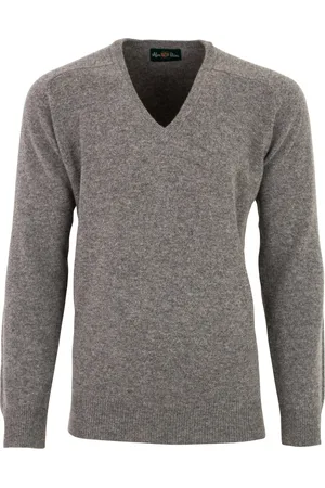 Alan Paine Pullover melange classic fit lamswol