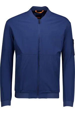 HUGO BOSS Boss Orange zomerjas Oneth kobaltblauw effen normale fit