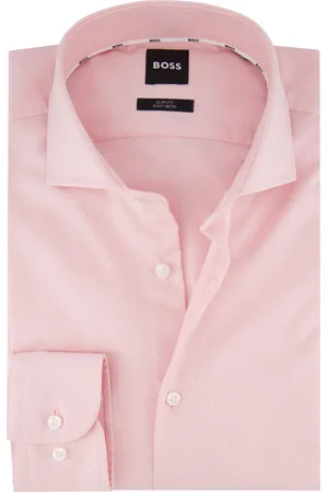 HUGO BOSS Boss H-Hank Black overhemd slim fit katoen