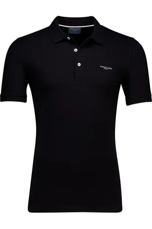 Cavallaro Napoli Bavegio poloshirt effen slim fit katoen