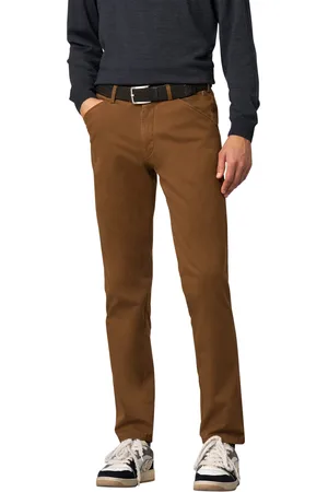 Meyer Katoenen broek Chicago effen normale fit