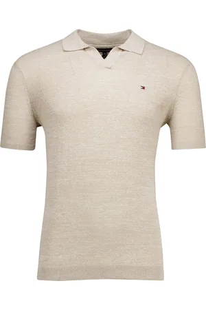 Tommy Hilfiger Polo v-hals gemeleerd