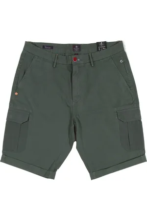 New Zealand Korte broek donkergroen uni katoen