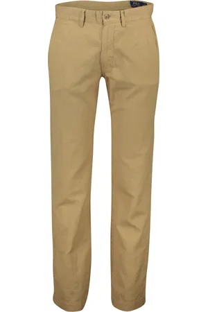 Ralph Lauren Straight fit bruine broek linnen