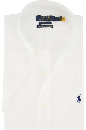 Ralph Lauren Overhemd korte mouw normale fit effen katoen