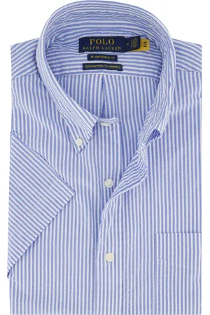 Ralph Lauren Casual overhemd korte mouw normale fit gestreept katoen