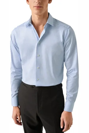 Eton Overhemd Fine Stripe Signature Twill gestreept