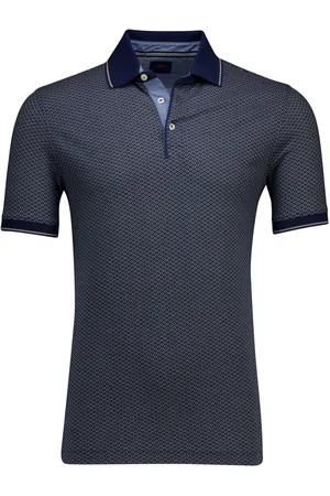 Baileys Poloshirt korte mouw geprint katoen