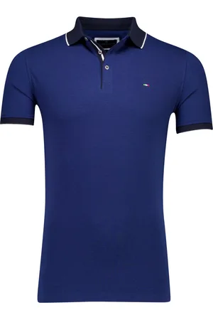 Portofino Polo blauw pique