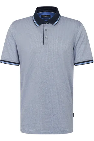 Bugatti Polo geprint katoen wijde fit